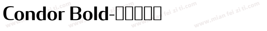 Condor Bold字体转换